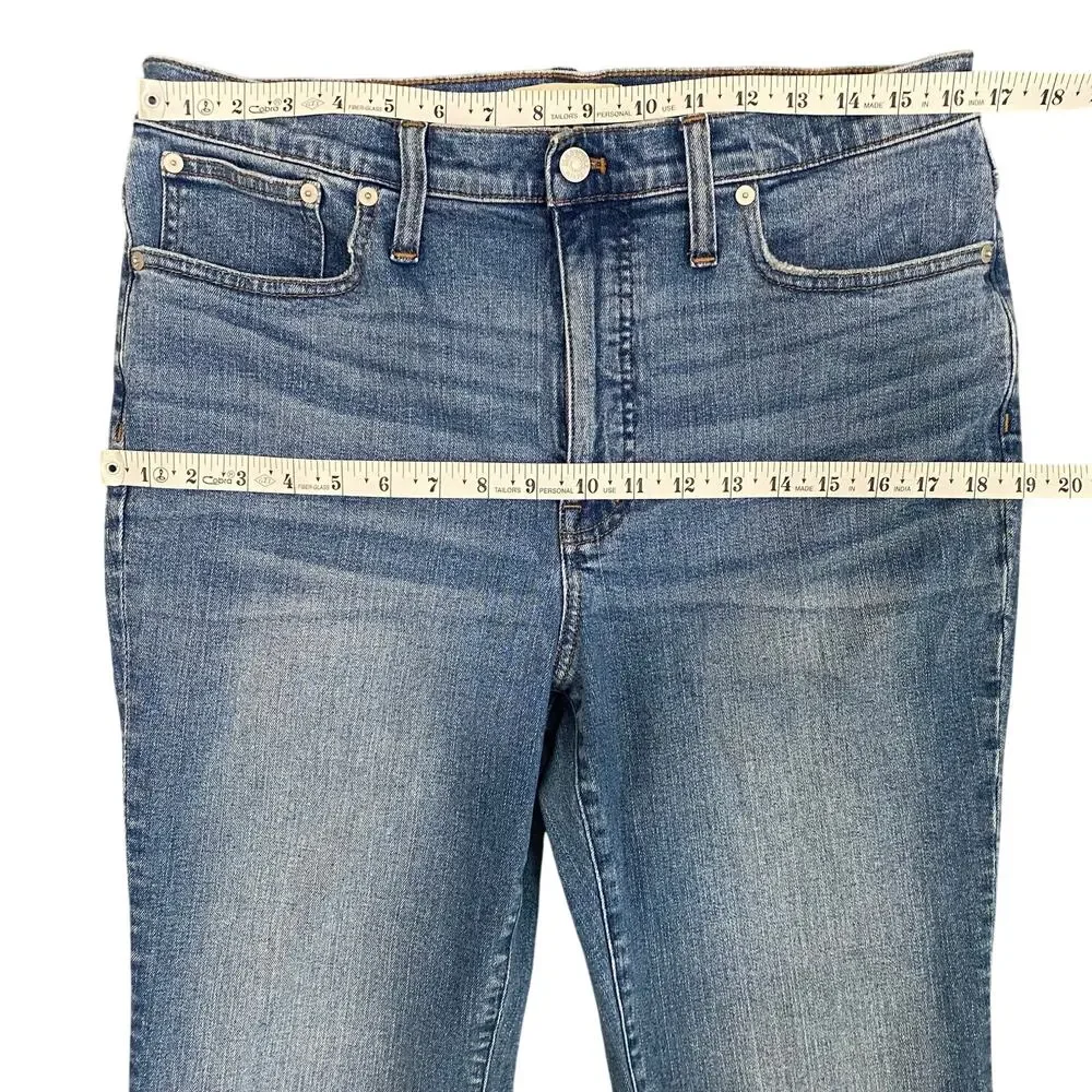 Madewell Womens Skinny Flare Jeans Size 31 Medium Blue Fair Trade - Picture 5 of 10